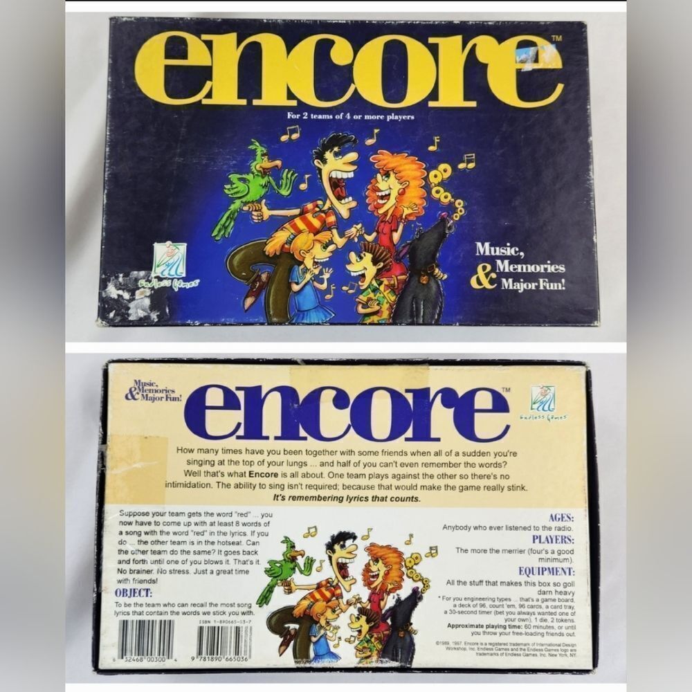 🩵Encore Vintage 1989 Edition Singing Game